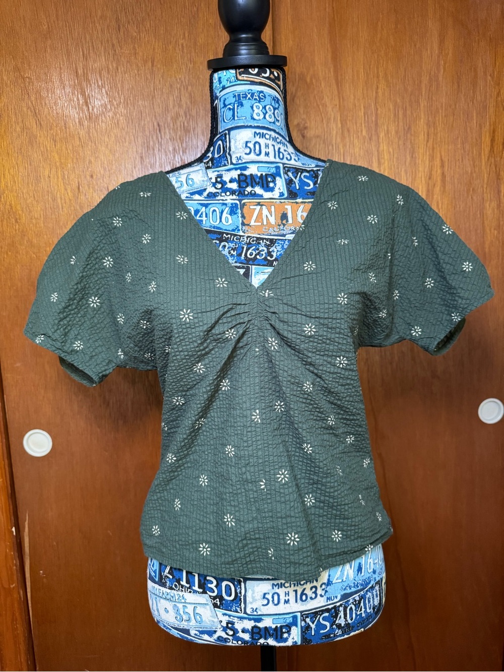 Madewell Voile Puff-Sleeve Top in Floral, Women’s Size 4